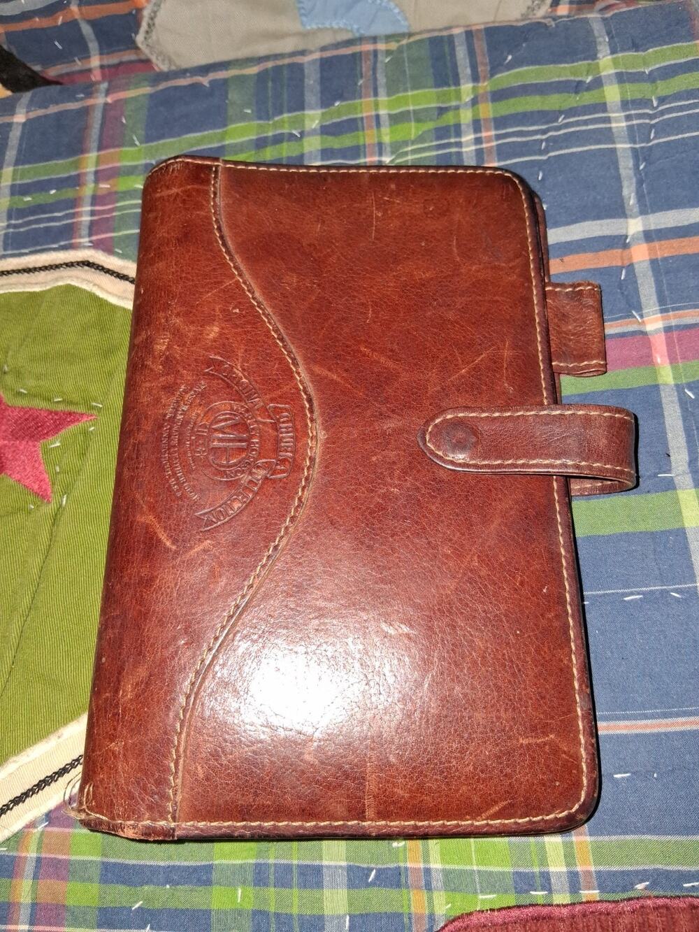 VTG Ghurka Original Collection Leather Agenda Ring Binder Organizer Planner...